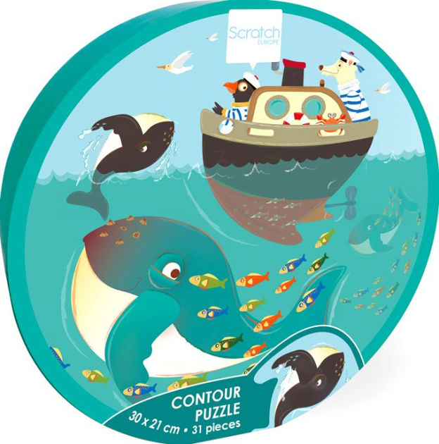 SCRATCH - COUTOUR BALEINE, 31 PCES - 35 PIÈCES - SCRATCH EUROPE