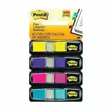 POST-IT LANGUETTE 4 COUL. ASST. BRILLANT - PAPETERIE - 3M