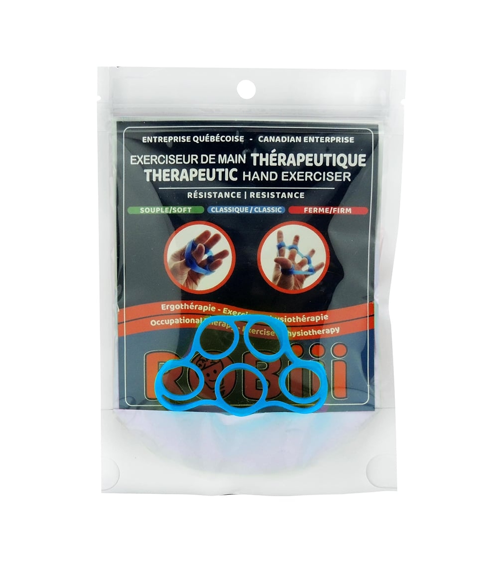 Exerciseur de main thérapeutique bleu - AIDE AUX DEVOIRS - ROBIII