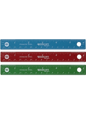 REGLE ACIER 6''/15CM COUL - ACCESSOIRES DE BUREAU - MICROSOFT