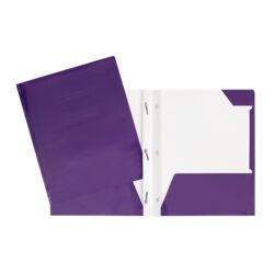 DUO-TANG À POCHETTES EN CARTON MAUVE - RELIURES & PRESENTATION - GEOCAN