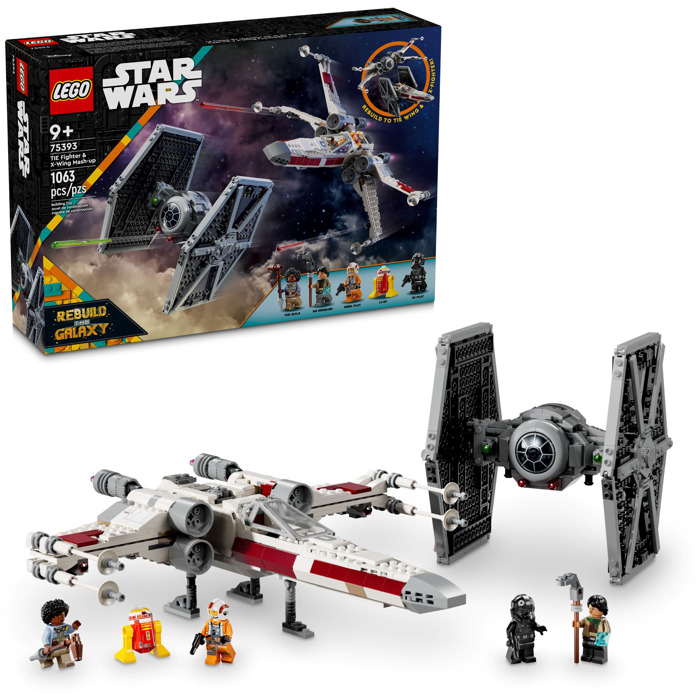 Star Wars - TIE fighter & X-wing mash-up - CONSTRUCTION - LEGO