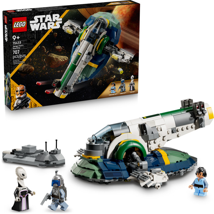 Star wars - le vaisseau de jango fett - CONSTRUCTION - LEGO