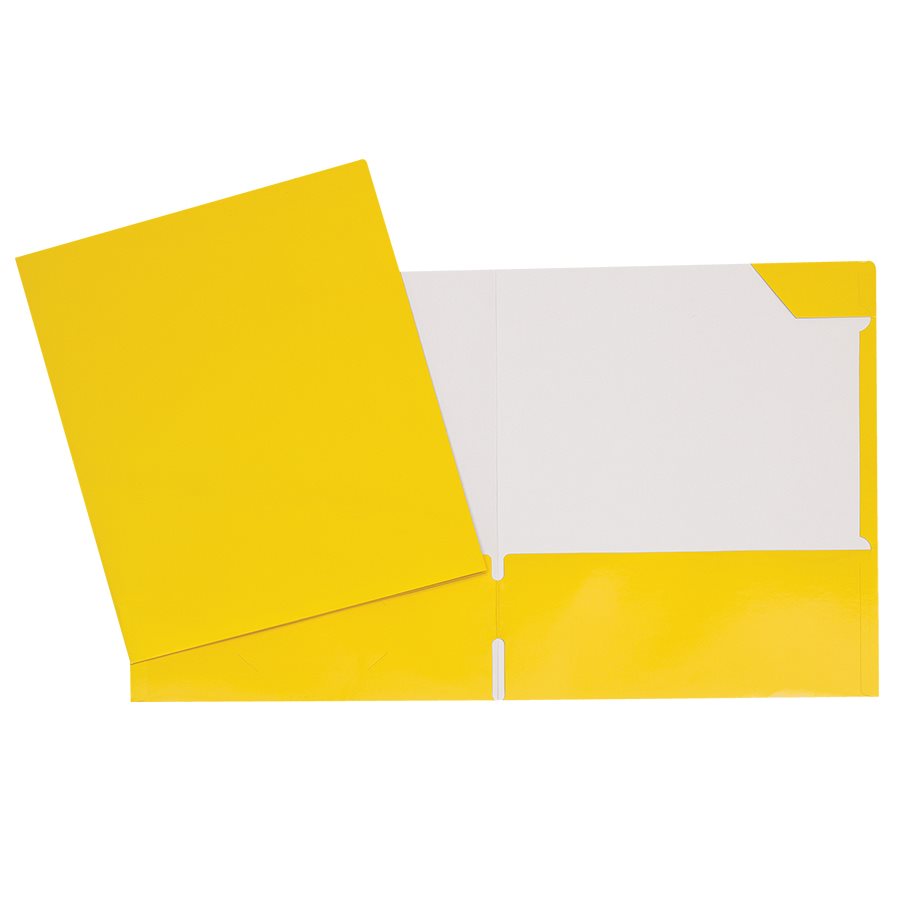 POCHETTE LAMINE JAUNE - RELIURES & PRESENTATION - GEOCAN