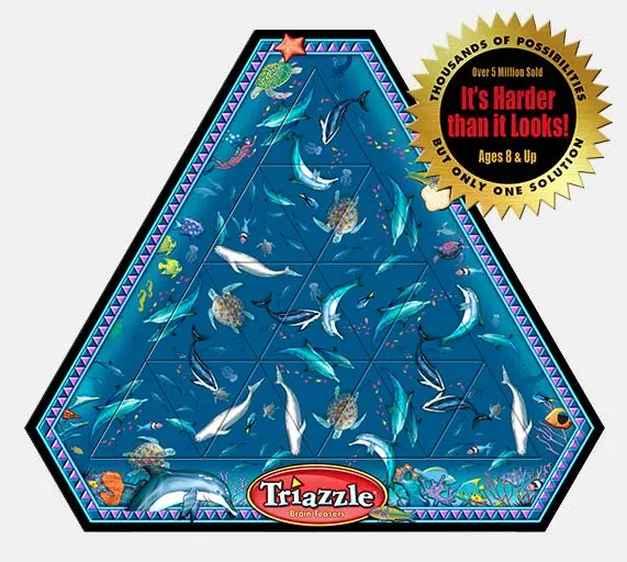 TRIAZZLE 16 PIECES DAUPHINS - FAMILLE - THINKFUN