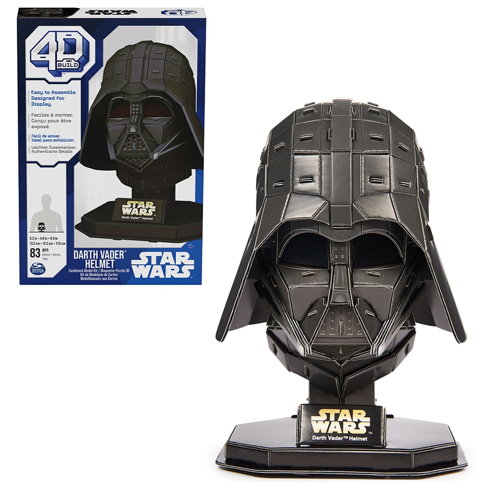 4D Build - Star Wars - Casque de Darth V - 3D - SPIN MASTER