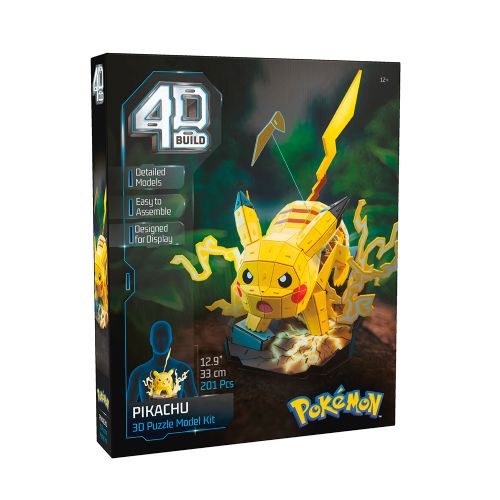 4D Build - Pokémon - Pikachu - 4D Build - Pokémon - Pikachu - SPIN MASTER
