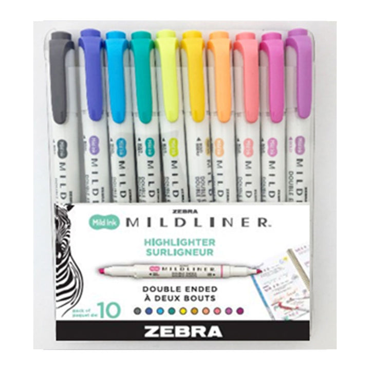 Midliner highlighter assortis paq 10 - INSTRUMENTS D'ECRITURE - ZEBRA