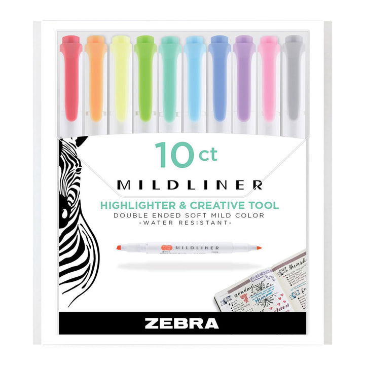 SURLIGNEUR MILDLINER ENS.DE 10 - INSTRUMENTS D'ECRITURE - ZEBRA