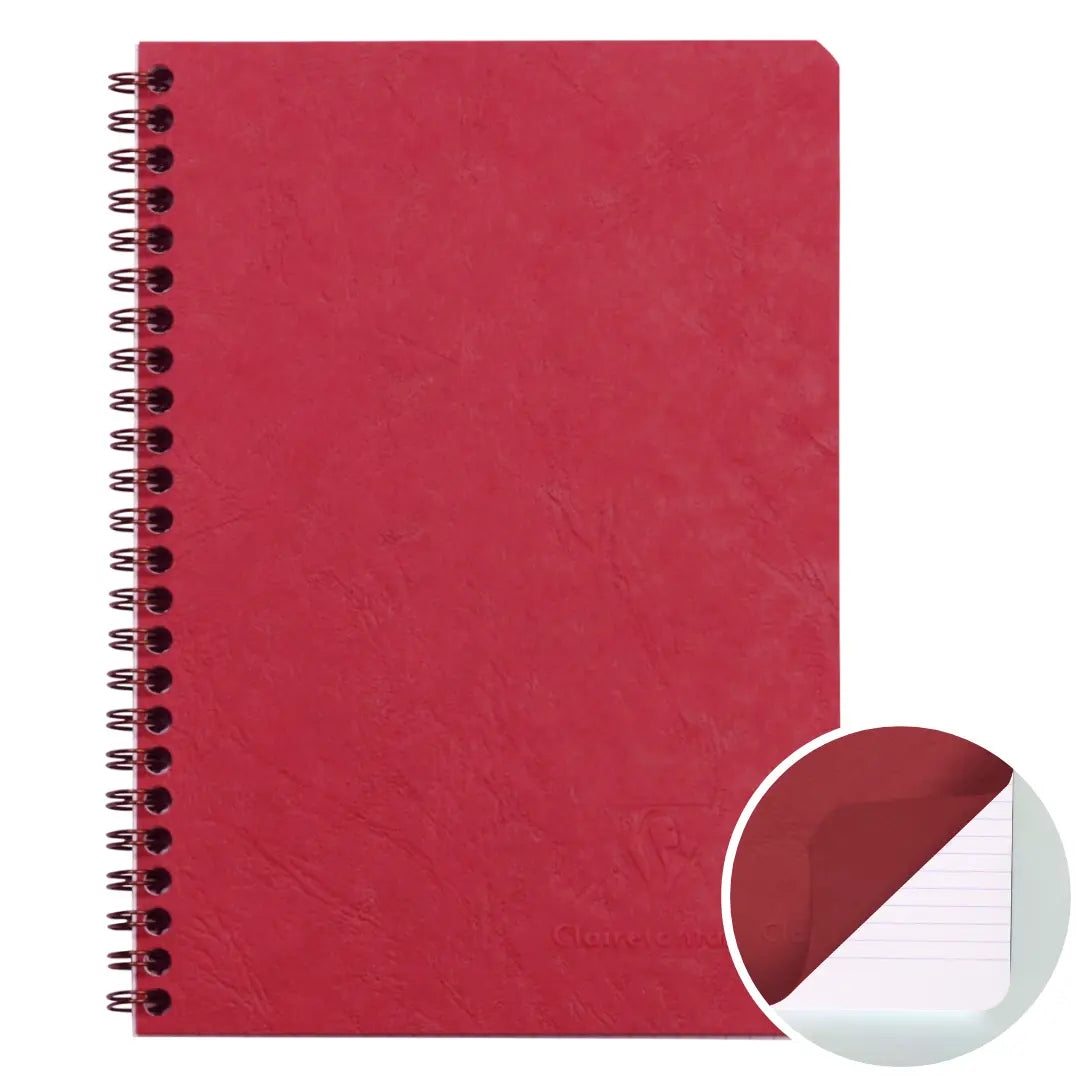 Cahier Agebag ligné reliure int.A5 rouge - PAPETERIE - Clairefontaine