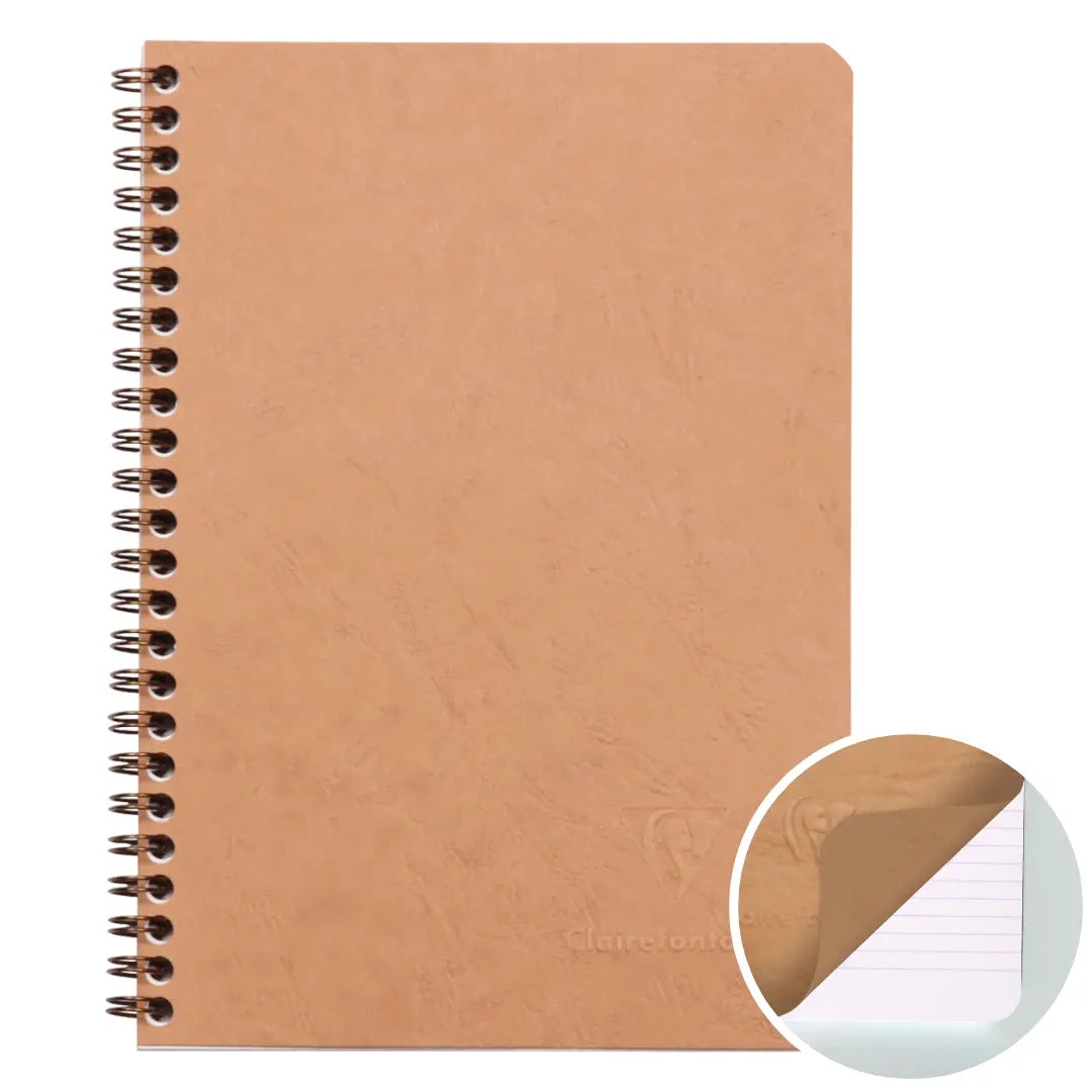 CARNET RELIURE LIGNÉ A5 TABAC 100P - CARNET RELIURE LIGNÉ A5 TABAC 100P - PIERRE BELVEDERE