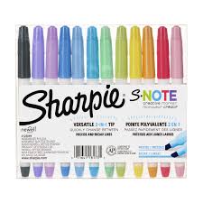 MARQUEUR SHARPIE S-NOTE ( 12 ) - INSTRUMENTS D'ECRITURE - MICROSOFT