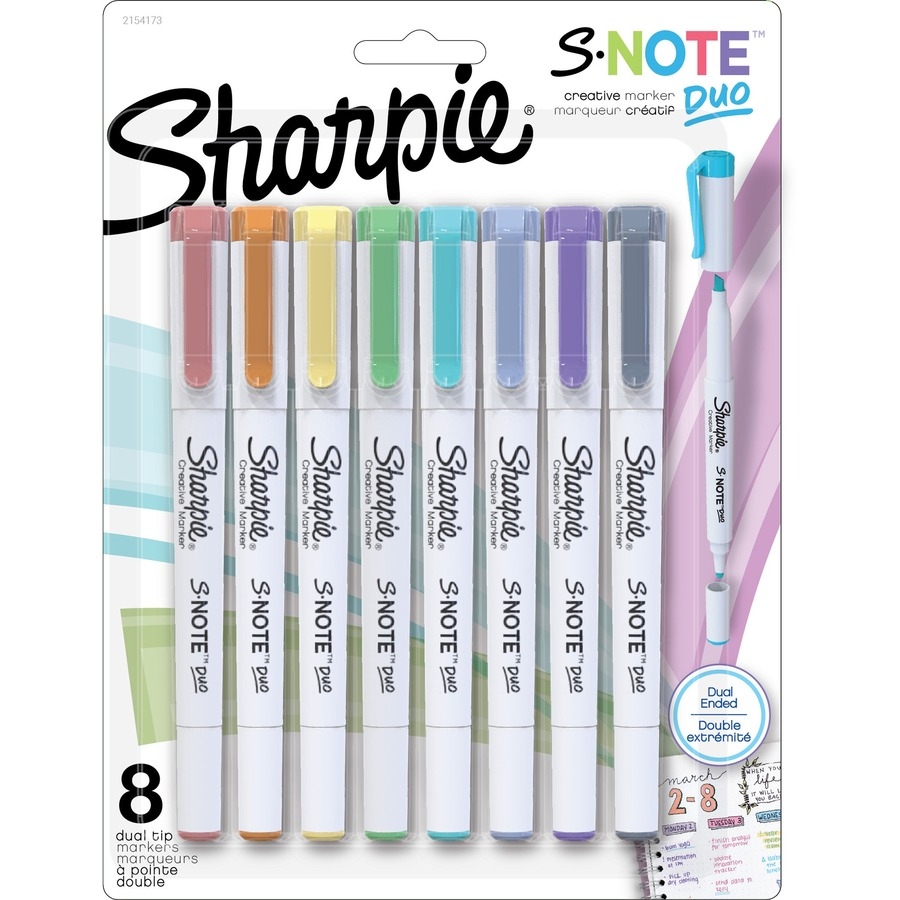 Sharpie s-note duo pqt 8 - INSTRUMENTS D'ECRITURE - NEWEL