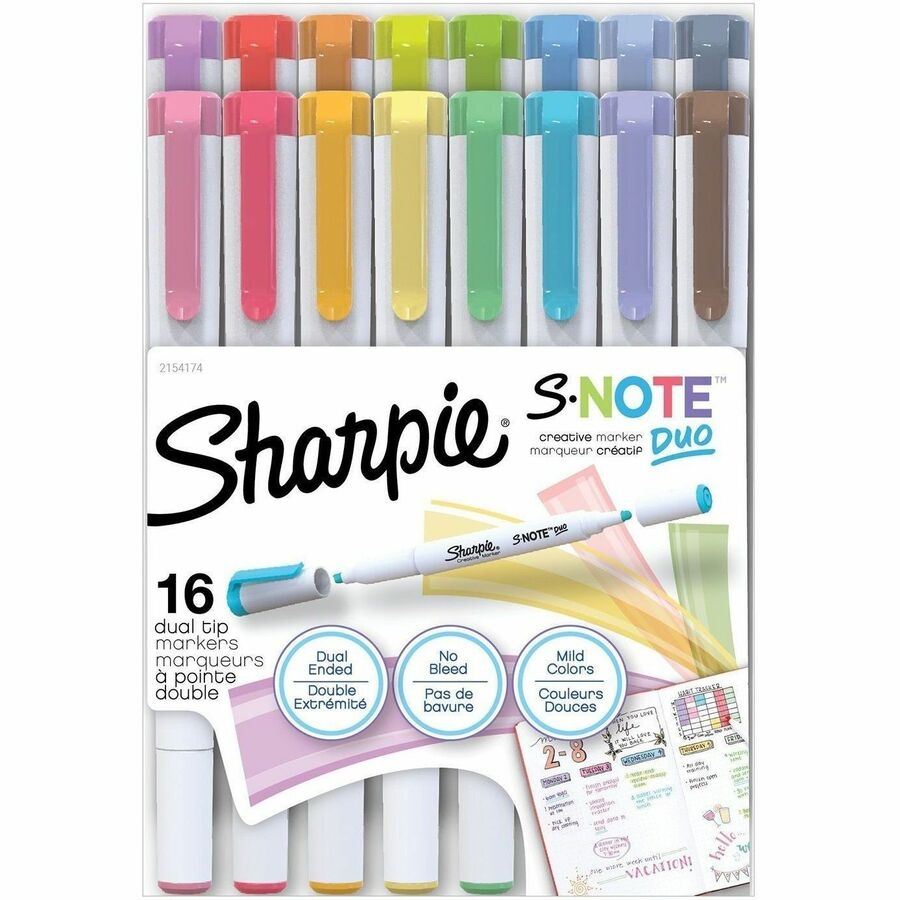 Sharpie note duo pqt 16 - INSTRUMENTS D'ECRITURE - NEWEL