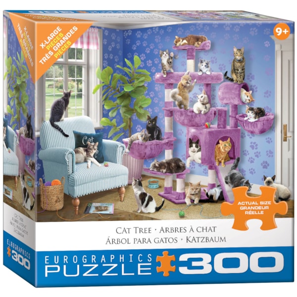 EUROGRAPHICS - ARBRES A CHAT, 300XL - 999 PIECES ET MOINS - EUROGRAPHICS