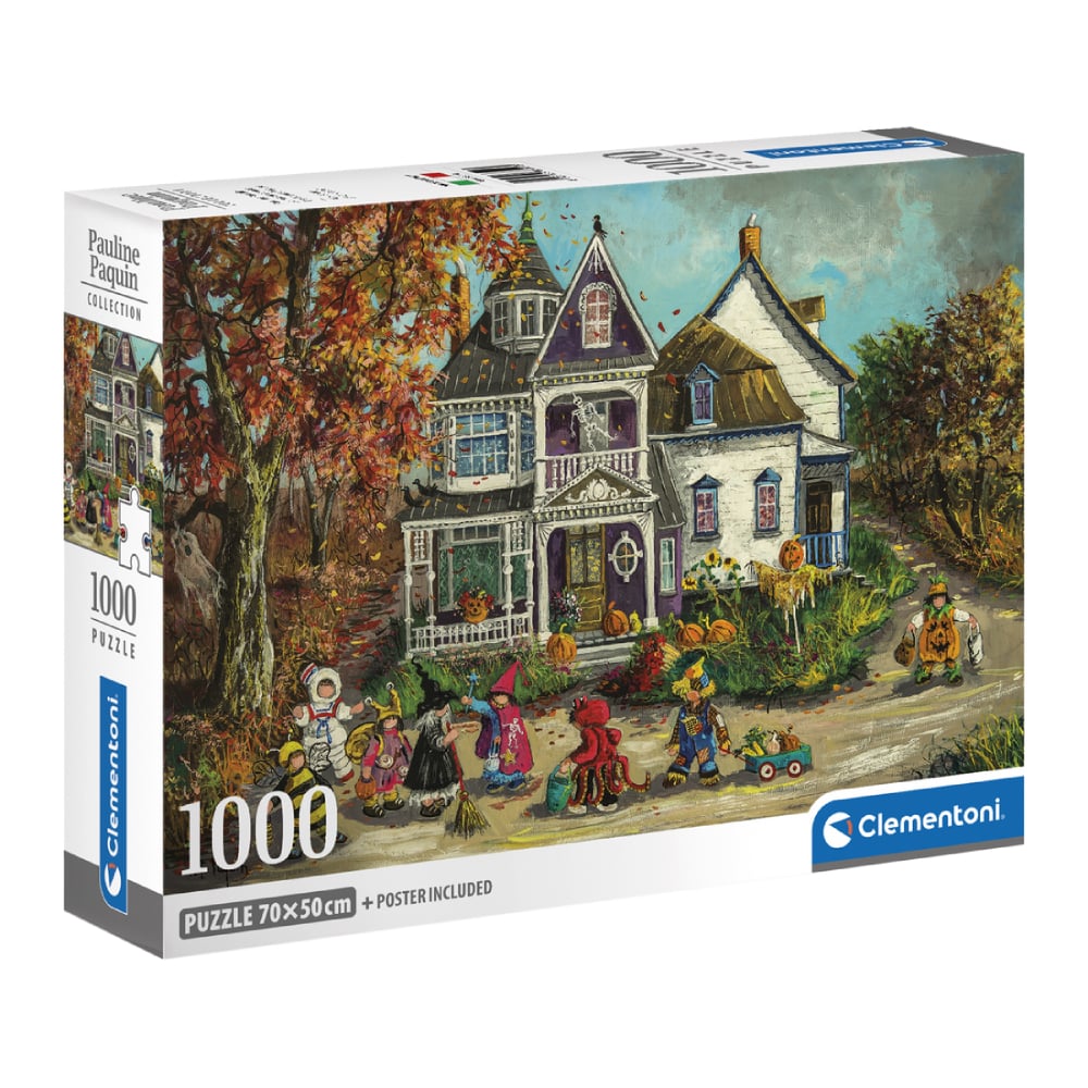 Clementoni - La maison hantée, 1000 pces - 1000 PIÈCES - CLEMENTONI