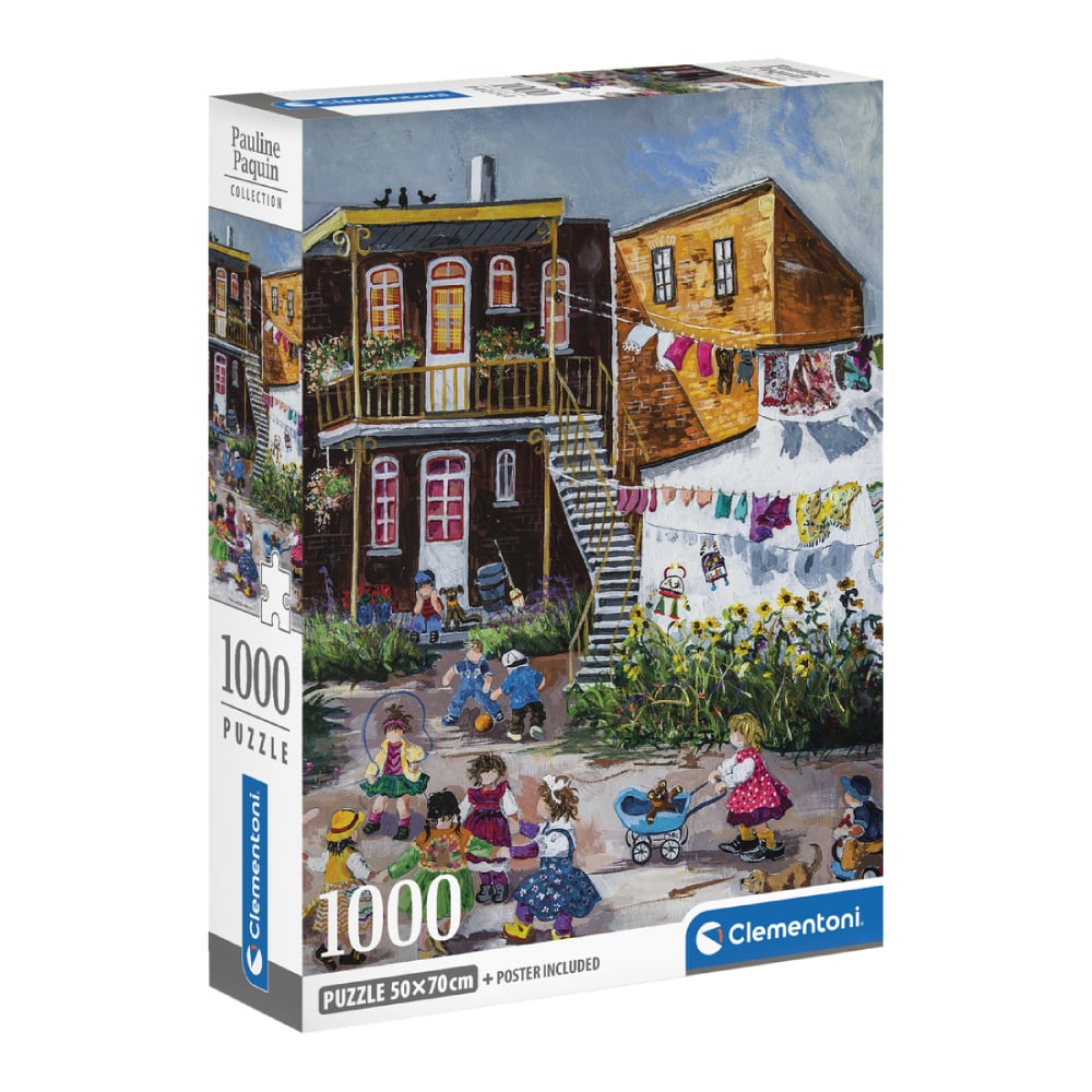 Clementoni - La fête de quartier, 1000 - 1000 PIÈCES - CLEMENTONI