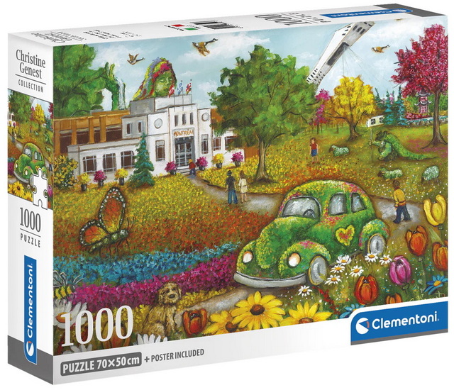Clementoni - Le jardin botanique, 1000 - 1000 PIÈCES - CLEMENTONI