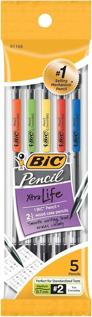 Porte-mines 0.7mm pqt de 5 - INSTRUMENTS D'ECRITURE - BIC