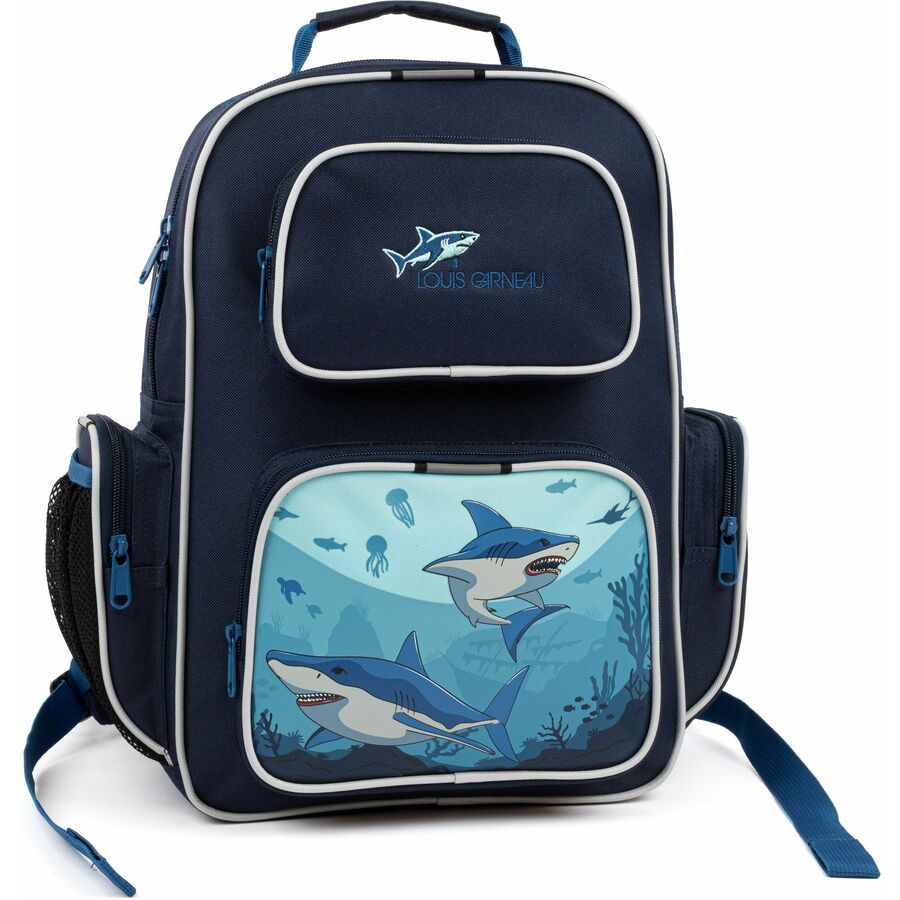 SAC A DOS LG 4POCH.REQUIN REMB - SAC A DOS,LUNCH,ETUIS A CRAYON - GEOCAN