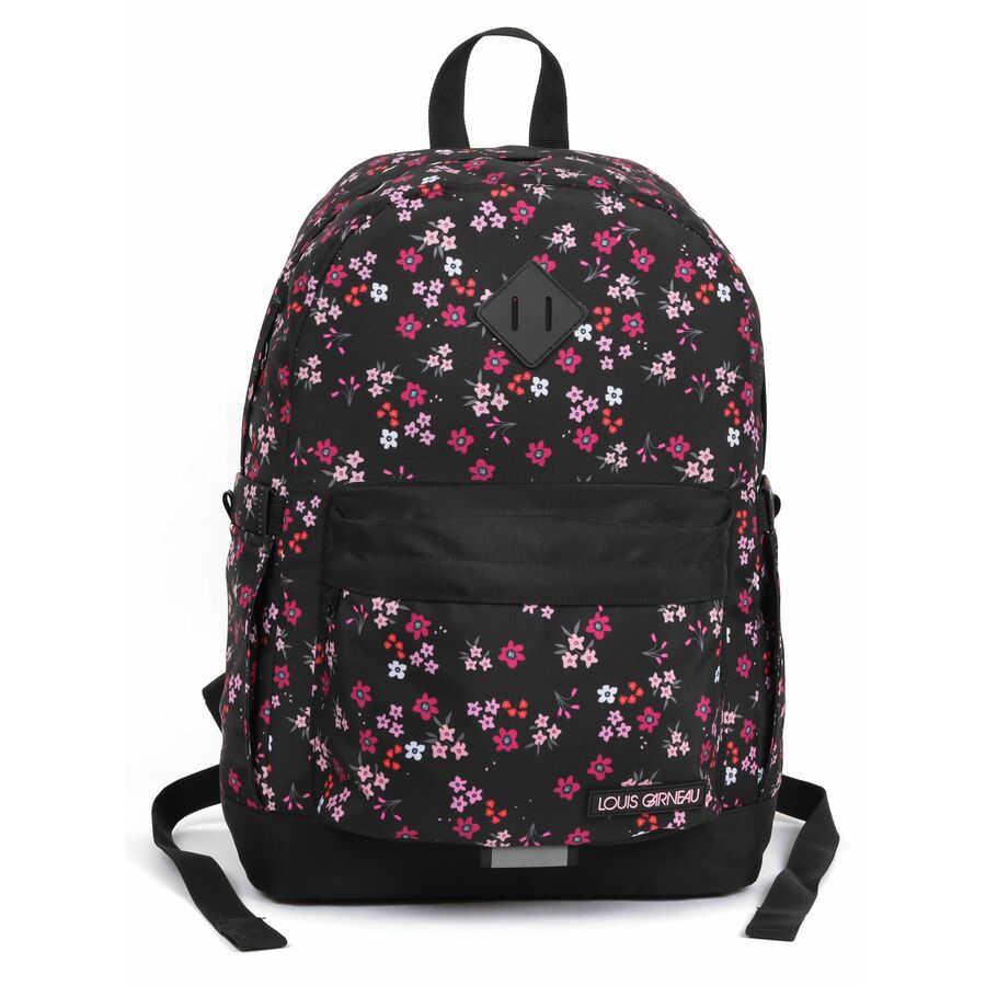 SAC DOS LG FLORAL 4POCH REMB - SAC A DOS,LUNCH,ETUIS A CRAYON - GEOCAN