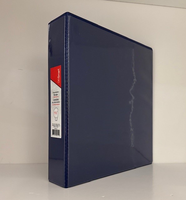 Reliure 1.5" Bleu, anneaux en D - SCOLAIRE - 