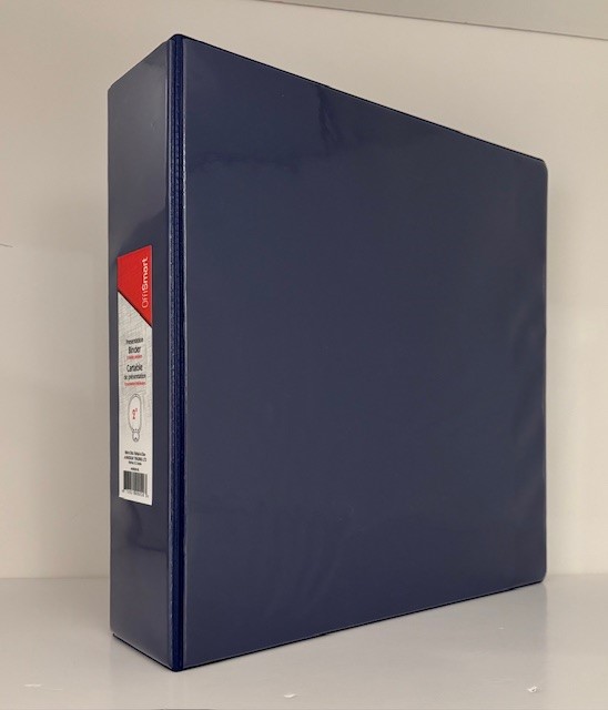 Reliure 2" Bleu, anneaux en D - SCOLAIRE - 