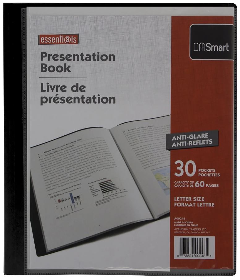 LIVRE DE PRESENTATION 30 POCH. NOIR - RELIURES & PRESENTATION - MICROSOFT
