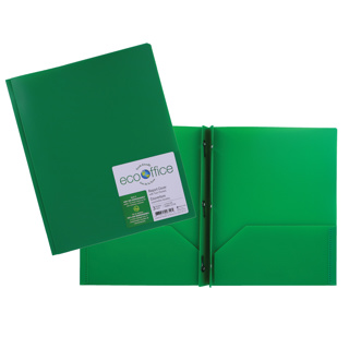 Couverture Poly 3 att. 2 poc. Vert Fonce - RELIURES & PRESENTATION - ECOOFFICE