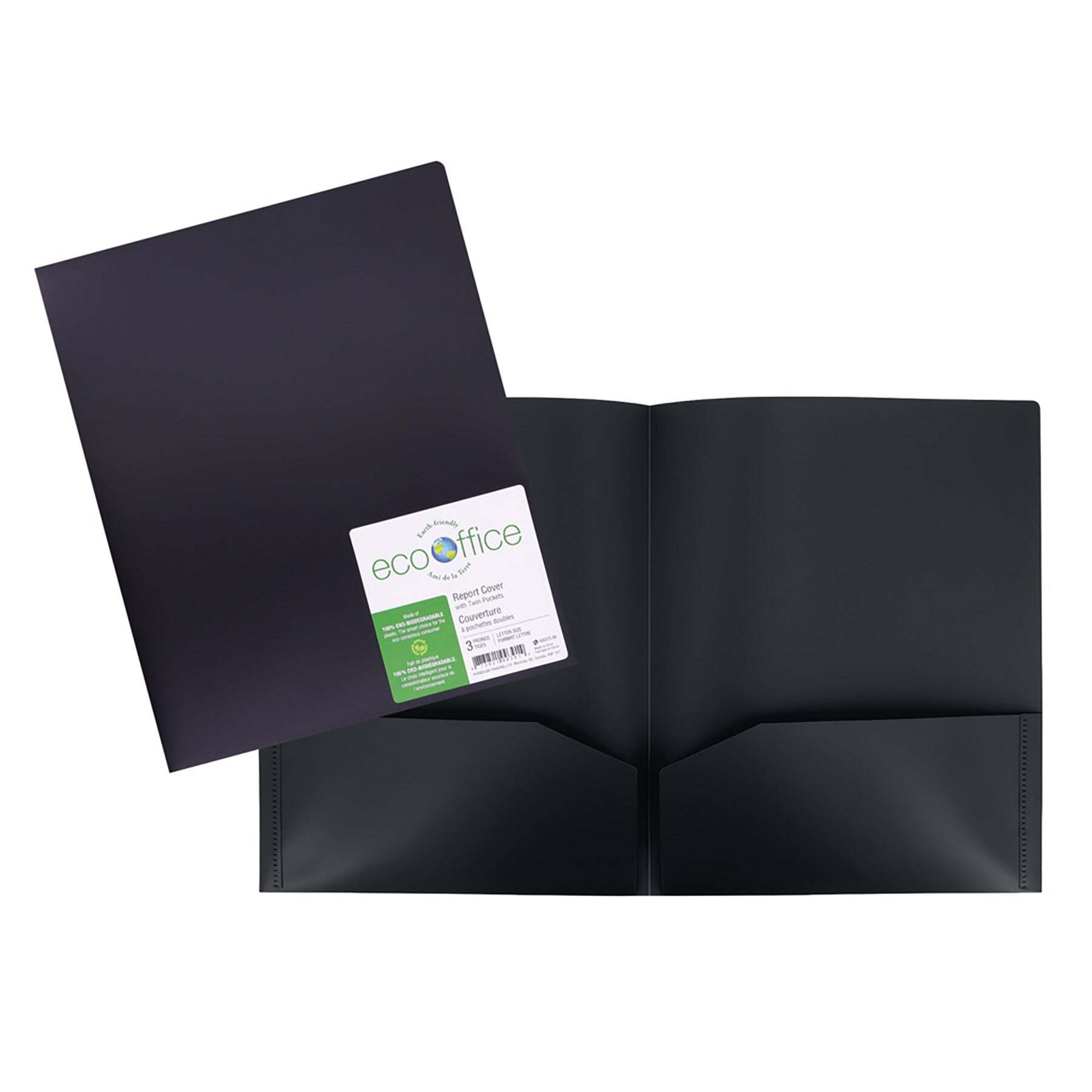 Portfolio à 2 pochettes, noir - RELIURES & PRESENTATION - AVANDIUM