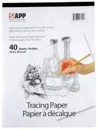 PAPIER A DECALQUE 40 FEUILLES - PAPETERIE - APP