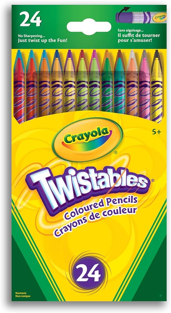 CRAYON COULEUR TWISTABLE EFFACABLE - SCOLAIRE - CRAYOLA