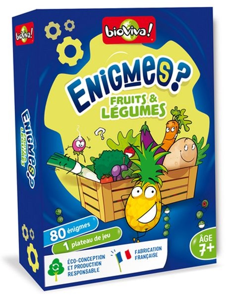 ENIGMES? LES FRUITS ET LÉGUMES - JEUX ÉDUCATIF - BIOVIVA