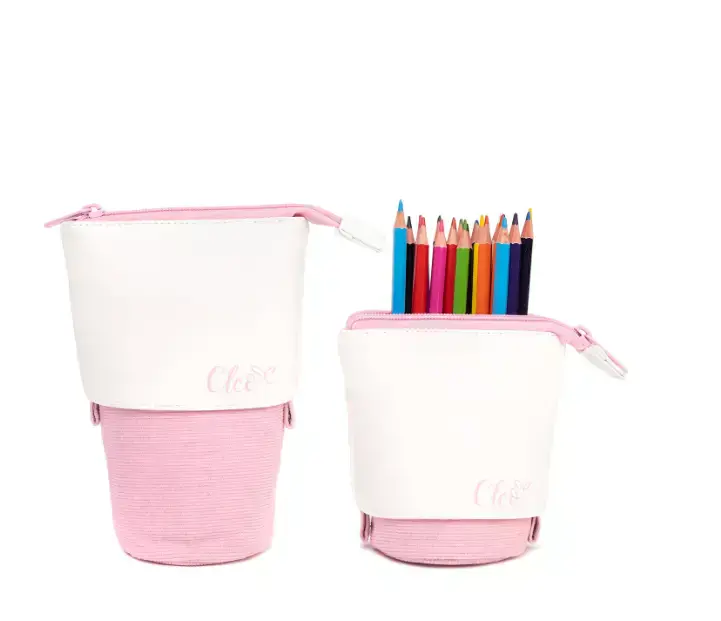 COFFRET A CRAYON RETRACTABLE ROSE CLEO - SCOLAIRE - MICROSOFT