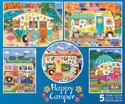 CEACO - HAPPY CAMPER, 5 CASSE-TÊTE - 999 PIECES ET MOINS - CEACO