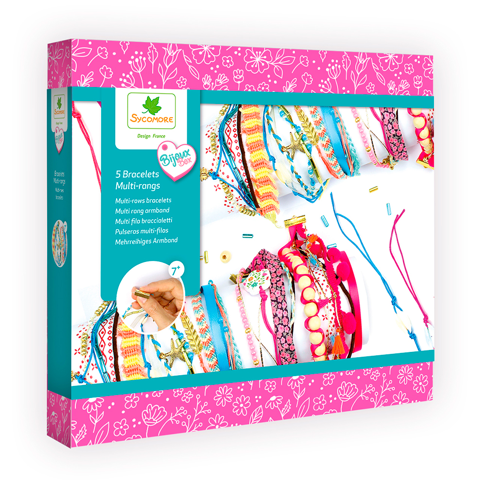 Bijoux Box + Bracelets Multi-rangs - DESSIN & COLORIAGE - SYCOMORE