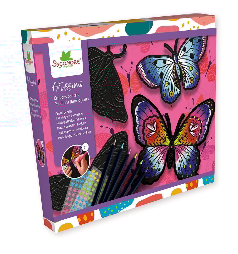 Artissimo - Papillons flamboyants - PROJET DE BRICOLAGE - SYCOMORE