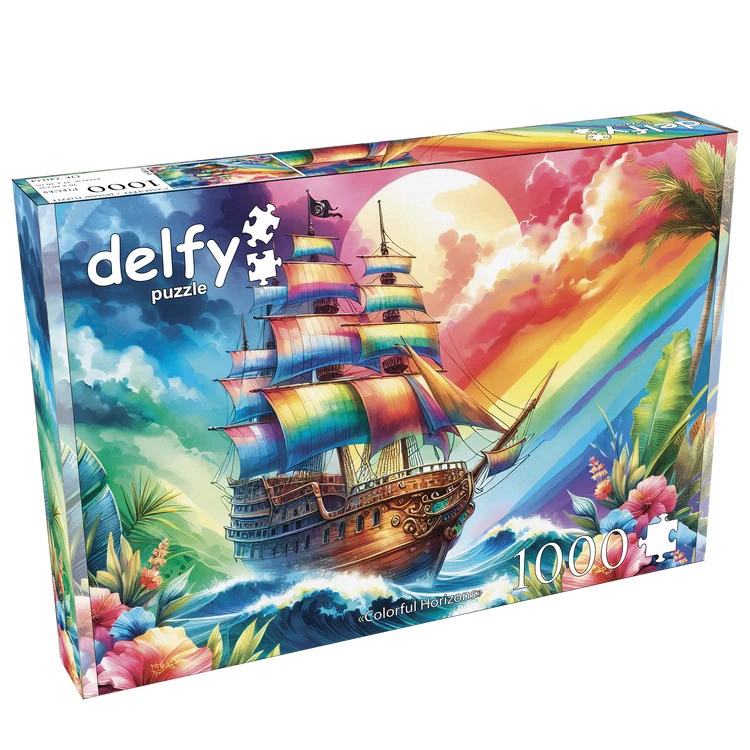 Delfy - Colorful Horizon, 1000 pces - 1000 PIÈCES - DELFY