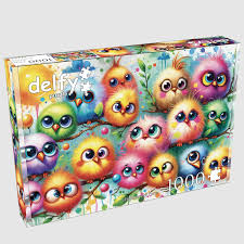 Delfy - Feathers of Fun, 1000 pces - 1000 PIÈCES - DELFY