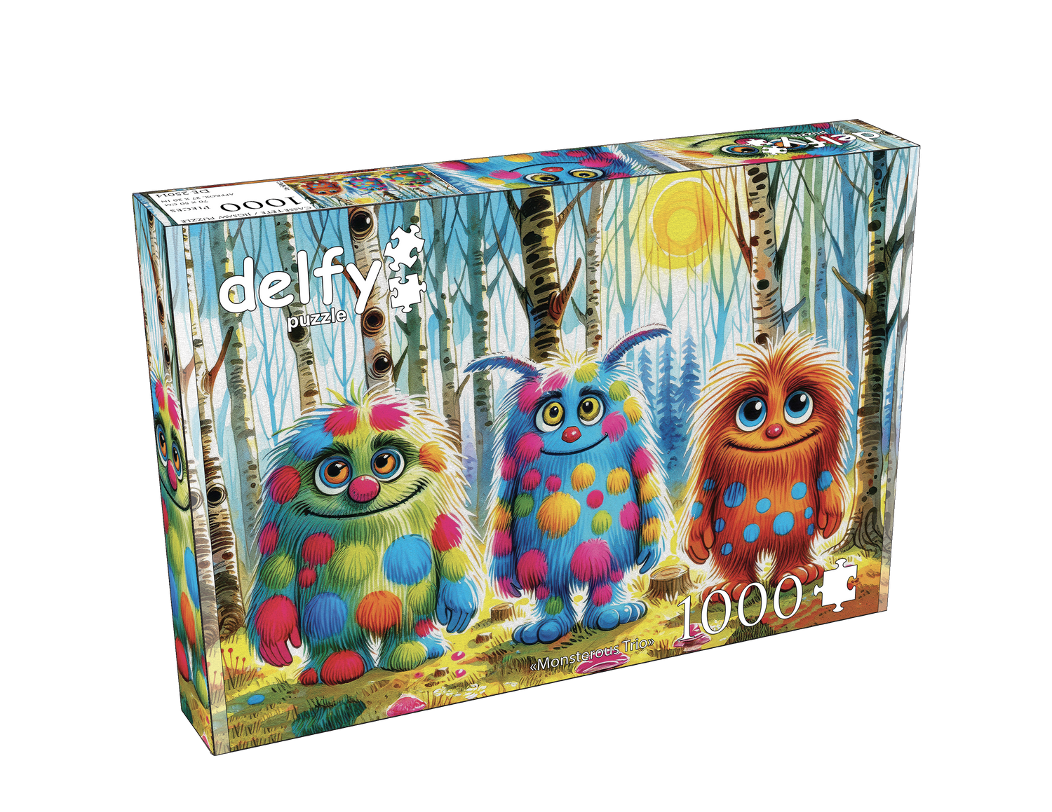 Delfy - Monsterous Trio,1000 Pces - 1000 PIÈCES - DELFY