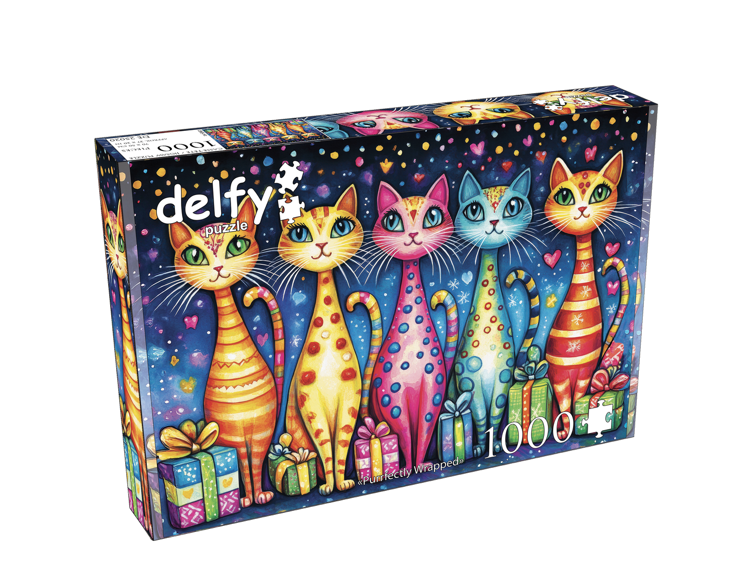 Delfy - Purrfectly Wrapped,1000 Pces - 1000 PIÈCES - MICROSOFT