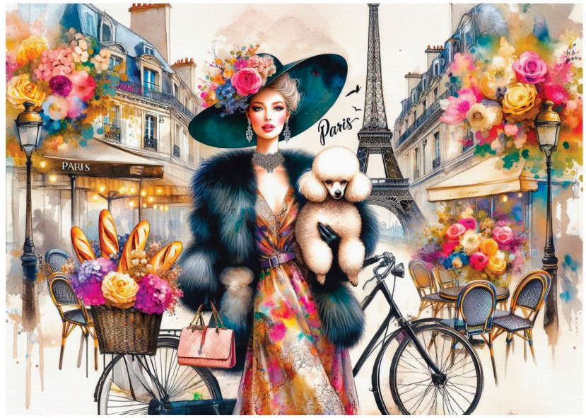 Delfy - Eiffel Elegance Duo, 1000 pcs - 1000 PIÈCES - DELFY