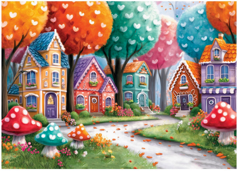 Delfy - Rainbow Colored Street, 1000 pcs - 1000 PIÈCES - DELFY