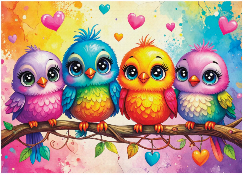 Delfy - Tweeting in Harmony, 1000 pcs - 1000 PIÈCES - DELFY