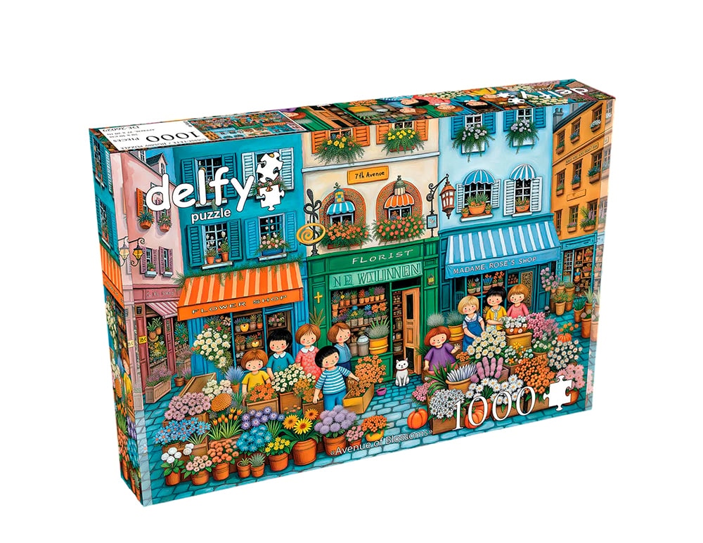 Delfy - Avenue of Blossoms, 1000 pieces - 1000 PIÈCES - DELFY