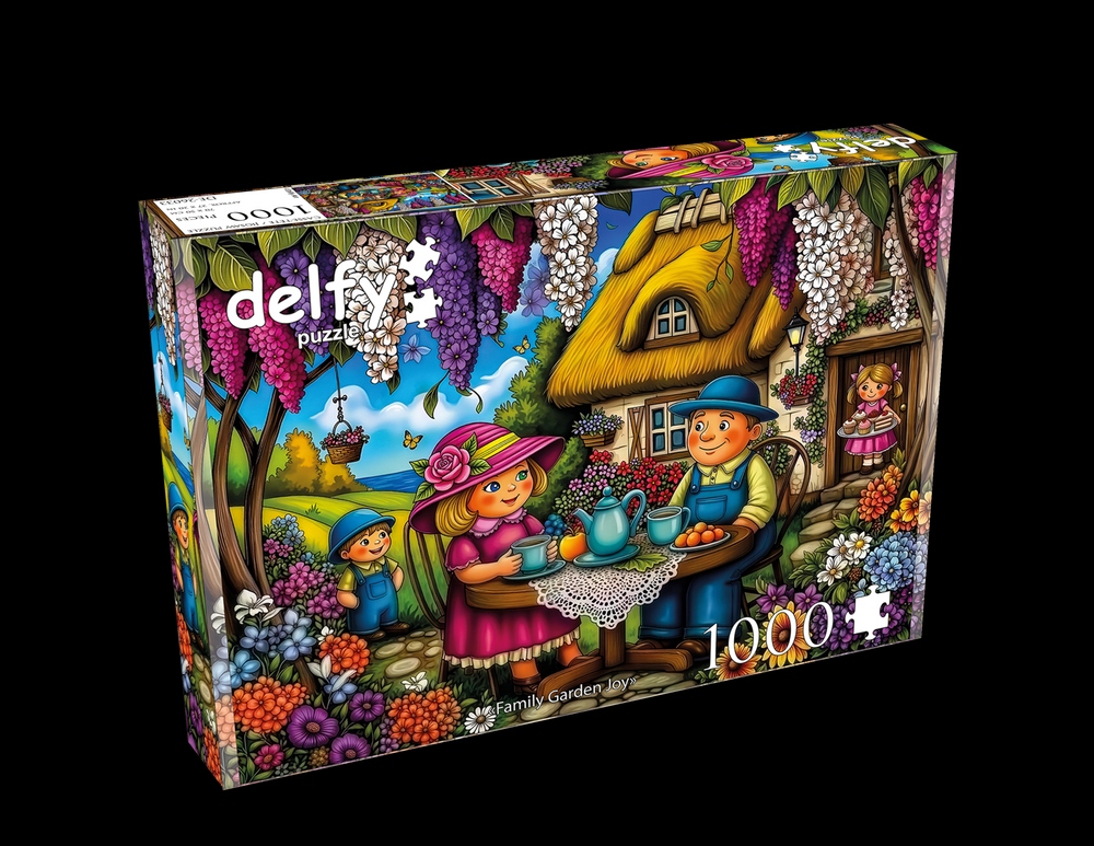 Delfy - Family garden joy, 1000 pieces - 1000 PIÈCES - DELFY