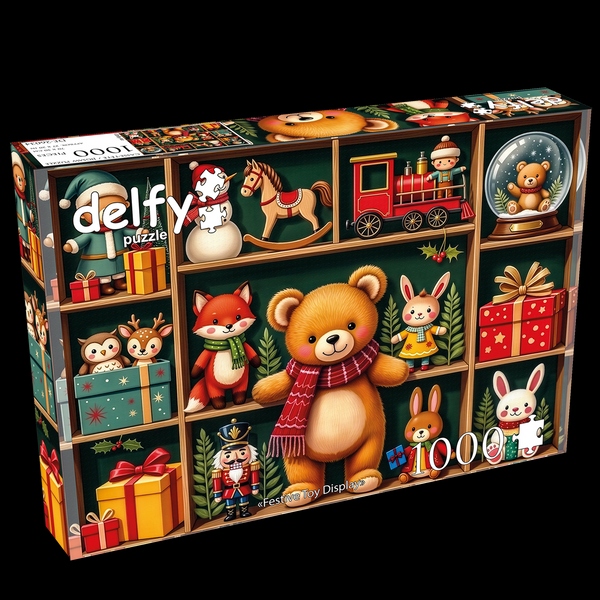 Delfy - Festive toy display, 1000 pieces - 1000 PIÈCES - DELFY