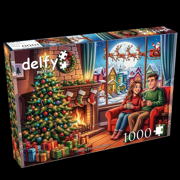 Delfy - Home for Christmas, 1000 pieces - 1000 PIÈCES - DELFY