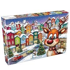 Delfy - Rudolph in town, 1000 pieces - 1000 PIÈCES - DELFY