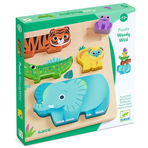 Djeco - Casse-tête Woody Wild - DÉCOUVERTES - DJECO